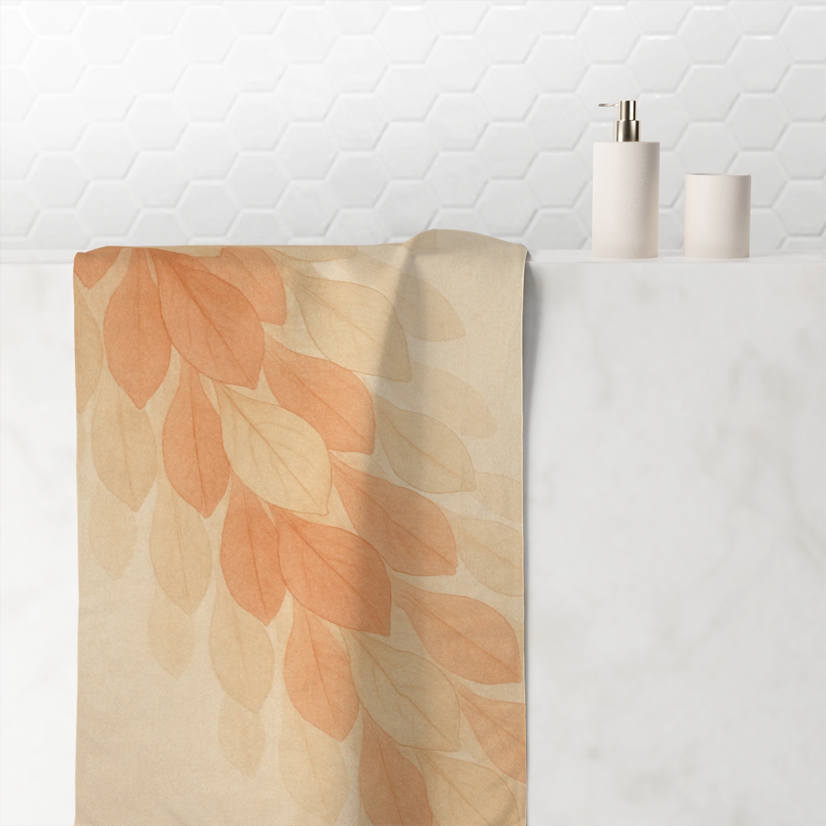 Petal Mosaic Cascade decorative home towels