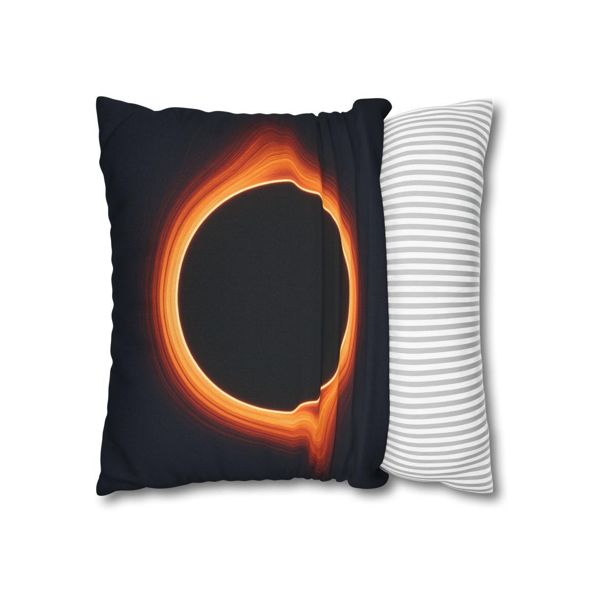 Black Hole Silhouette soft cotton pillow cases