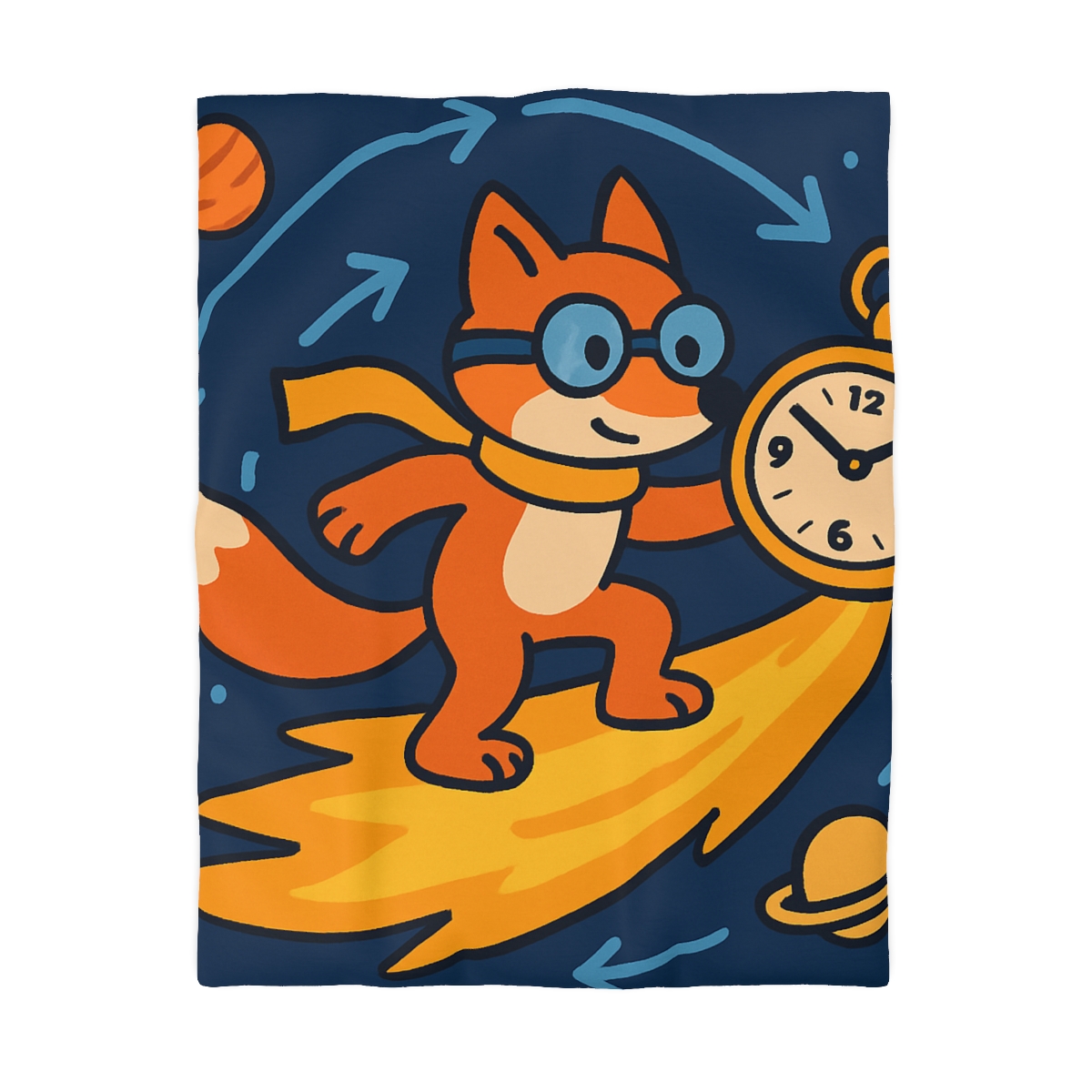 Time Traveling Comet Fox stylish duvet covers