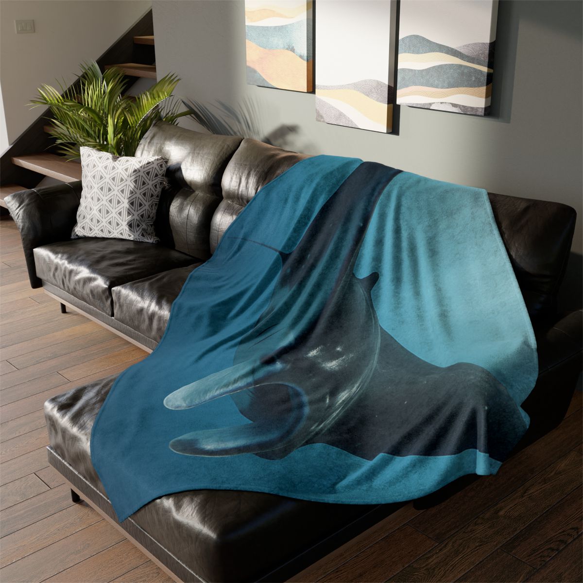 Manta Ray Silent Glide soft fleece blankets