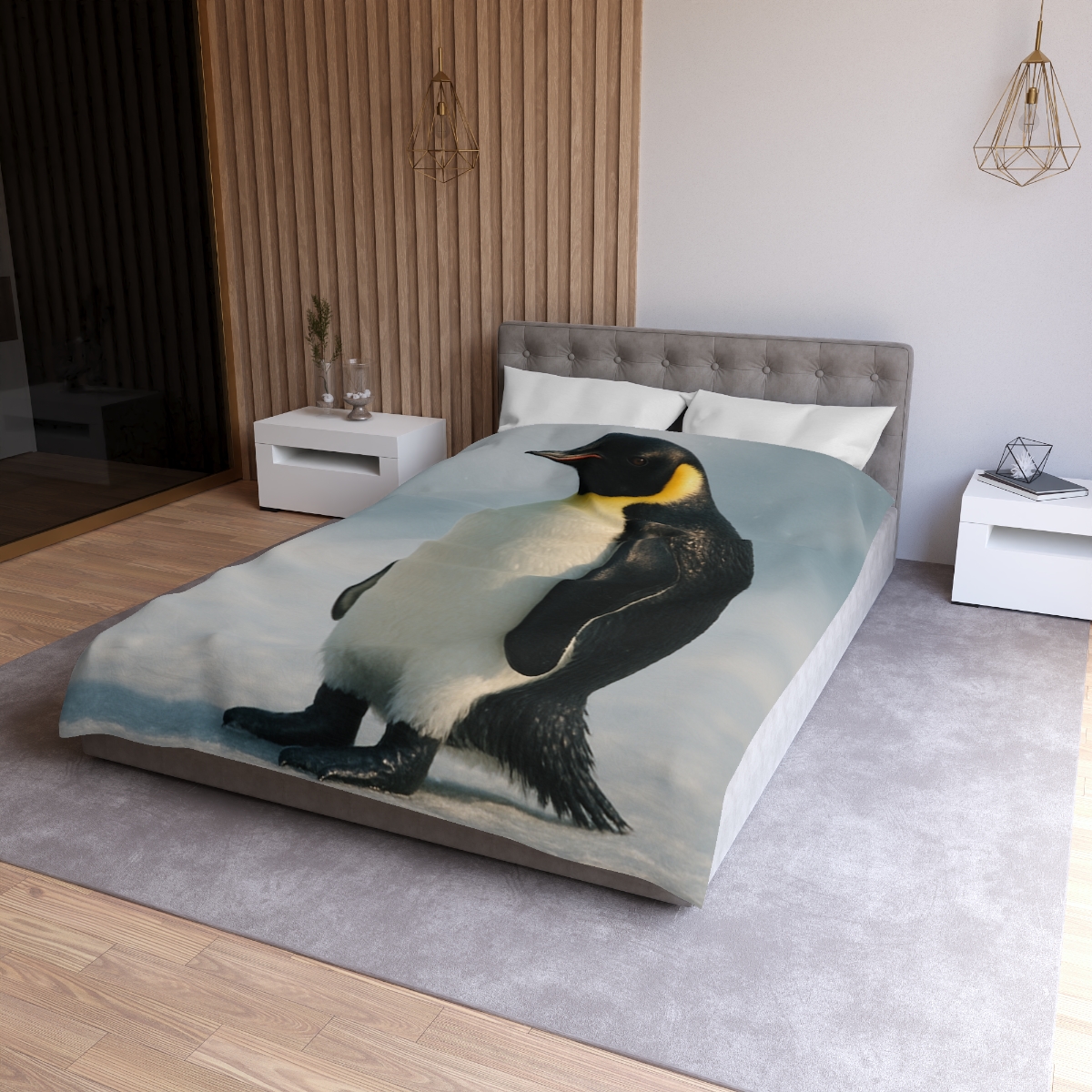 Aurora Drift Emperor Penguin warm winter duvets