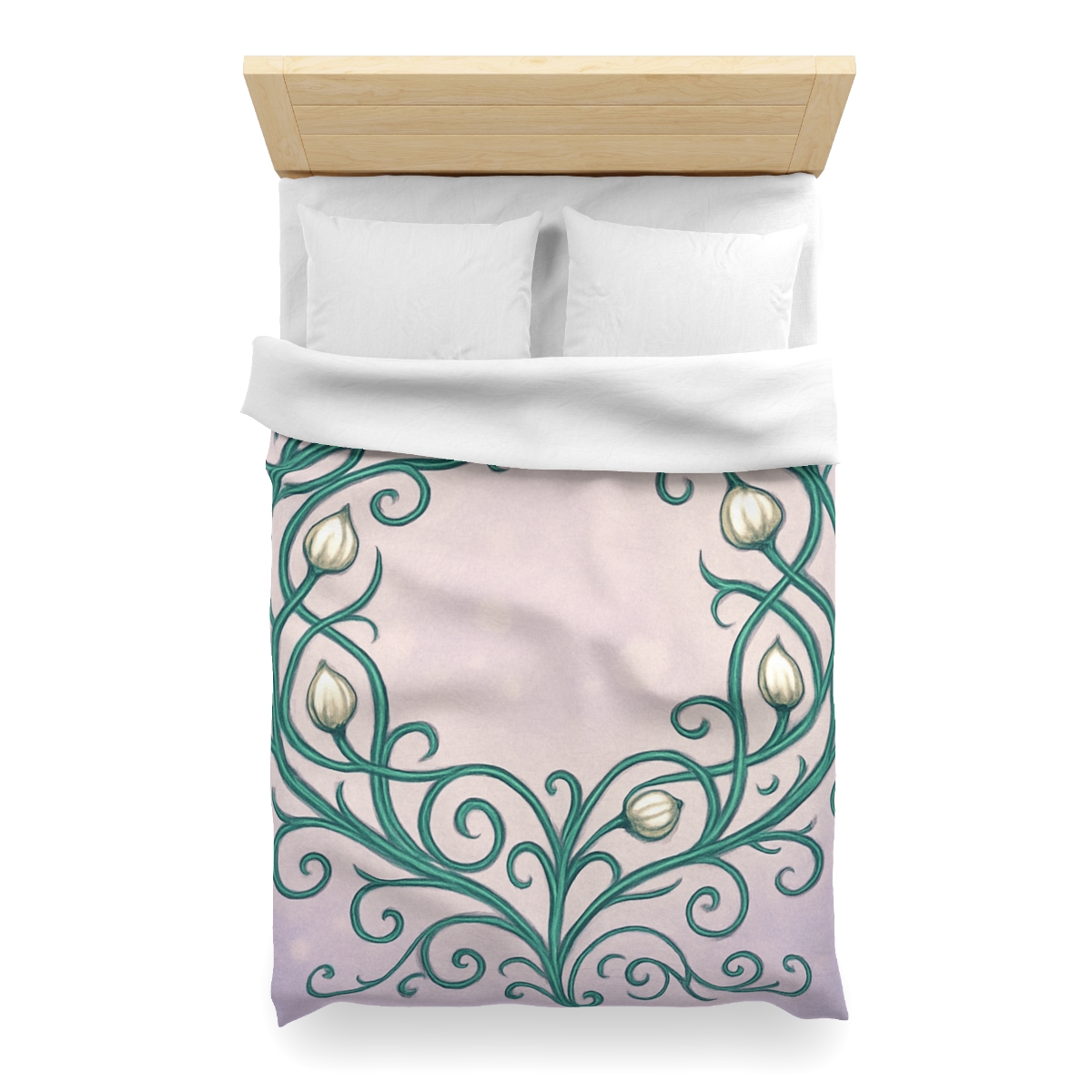 Vine Lattice Halo designer printed duvets