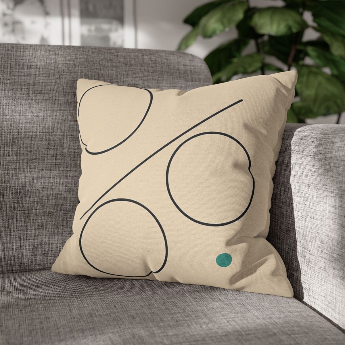 Triad Discs With Shared Tangent Line personalized pillow covers