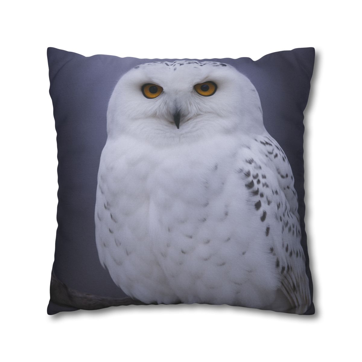 Twilight Watcher Snowy Owl comfortable bedding pillow covers