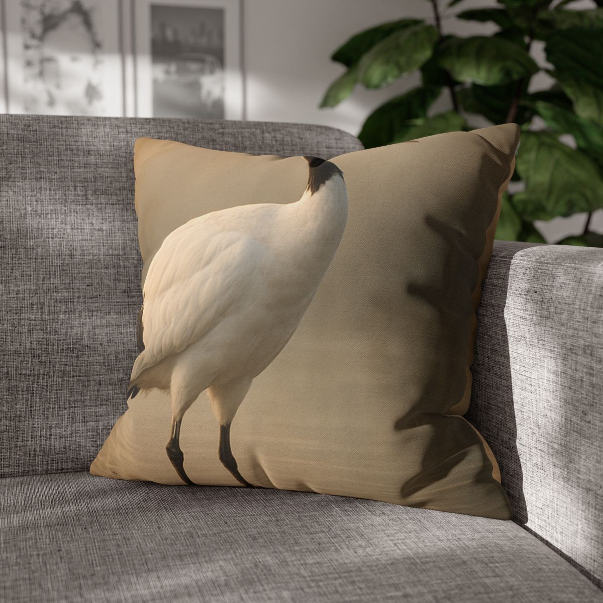 Dawn Balance Red Crowned Crane personalized pillow covers