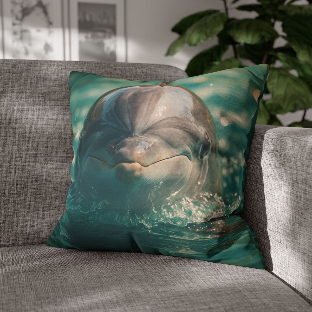 Coral Realm Dolphin comfortable bedding pillow covers