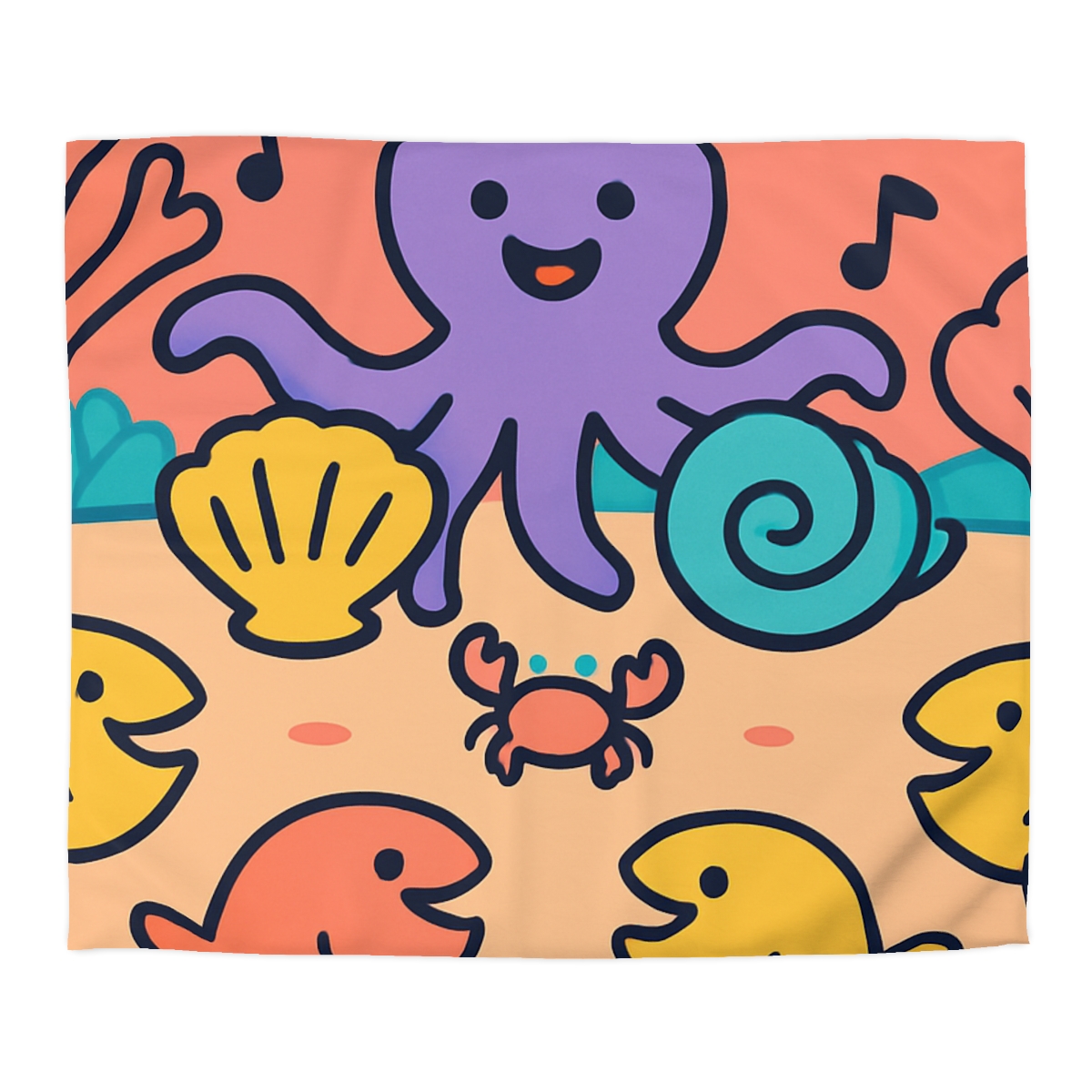 Coral Concert Undersea unique patterned duvets