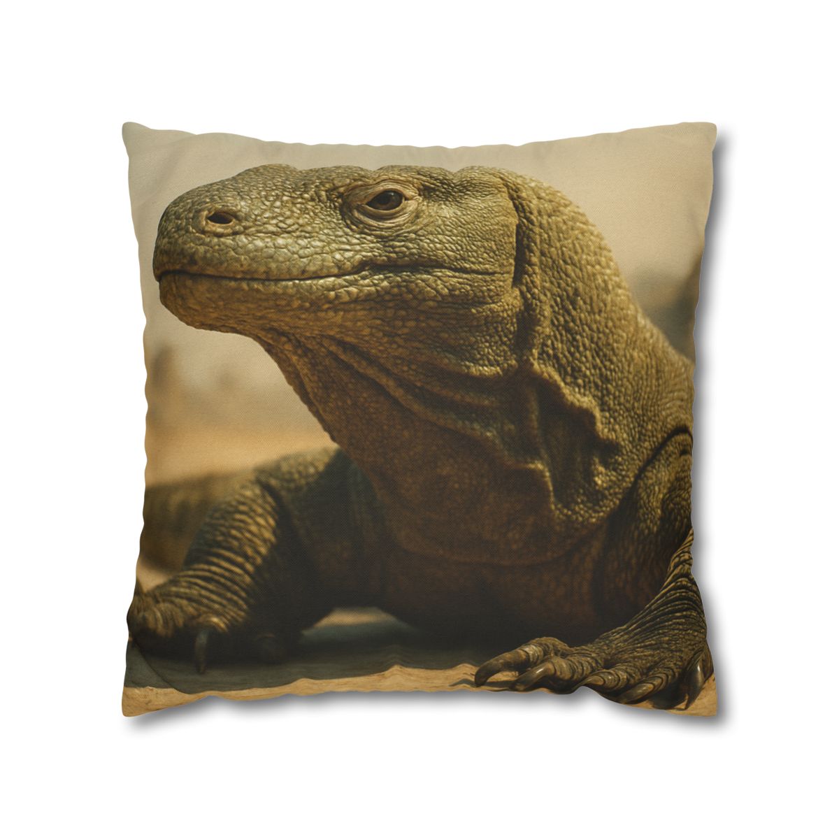 Ancient Sentinel Komodo Dragon soft cotton pillow cases