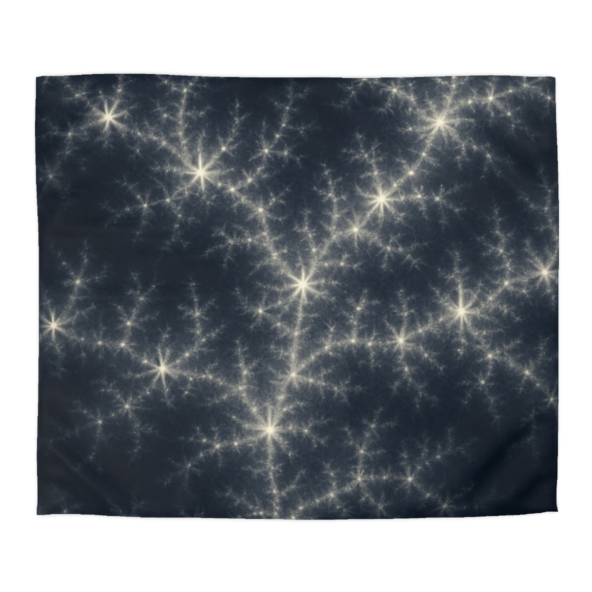 Starlit Fractal Cluster Drift duvets for gifts