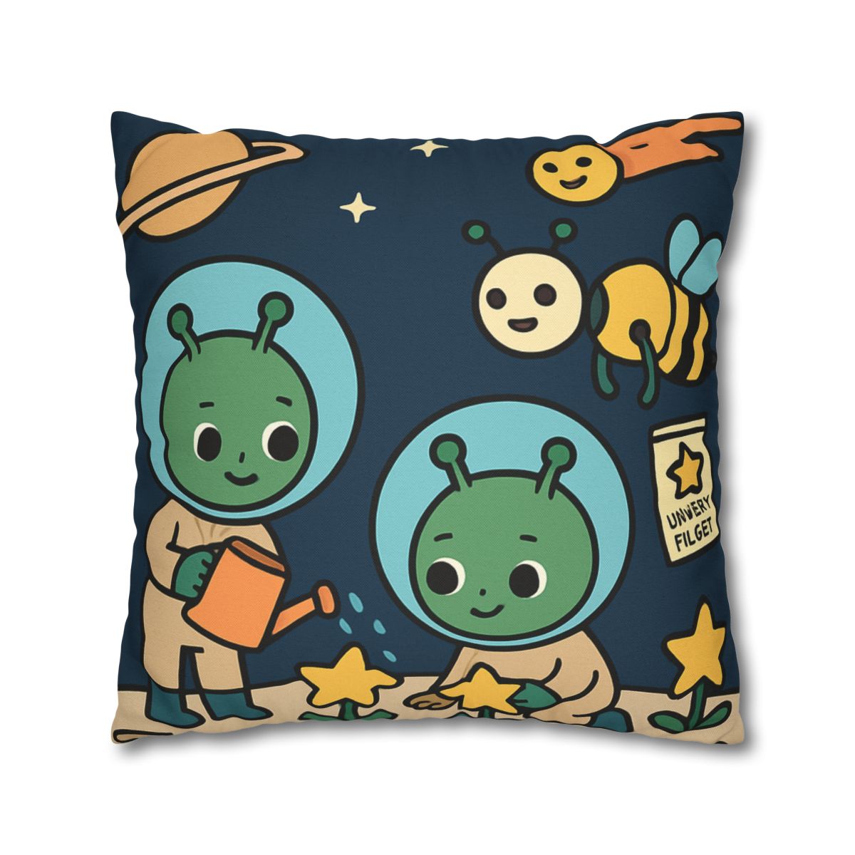 Comet Gardeners On Moon Meadow designer print pillow cases