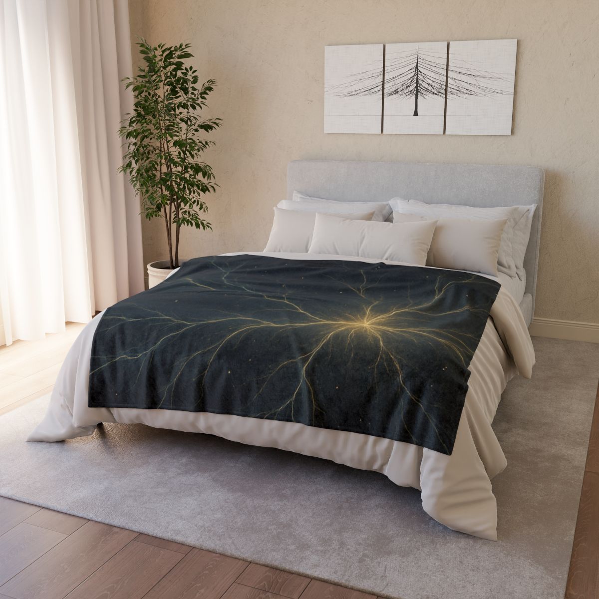 Stellar Filament Symphony soft fleece blankets