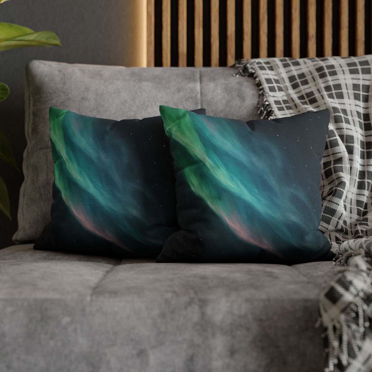 Aurora Veil Starstream personalized pillow covers