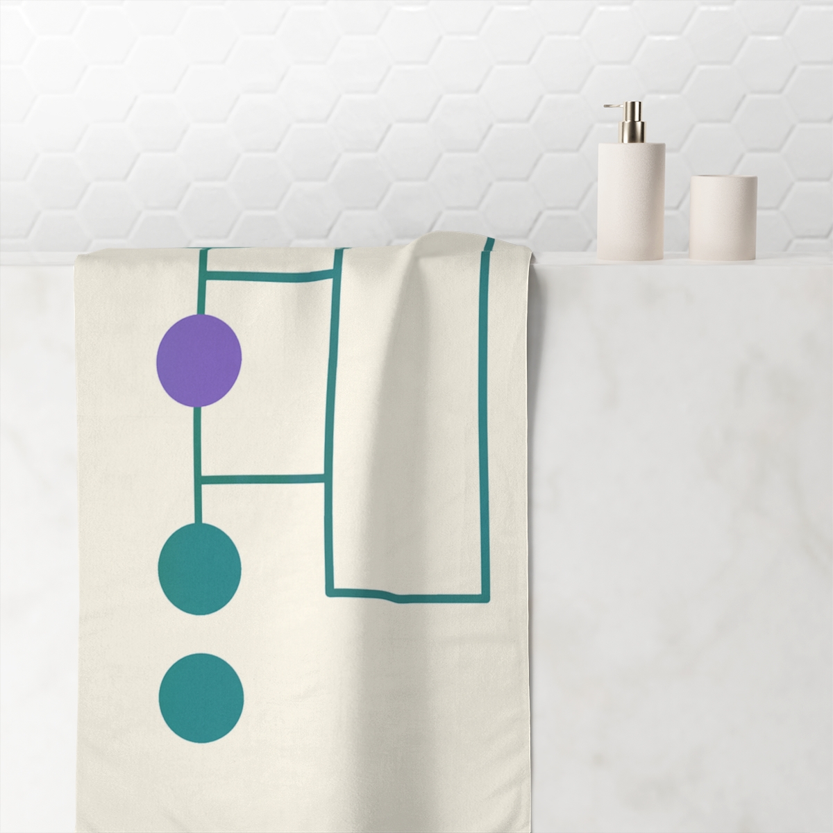 Sparse Constellation Ladder personalized bath towels