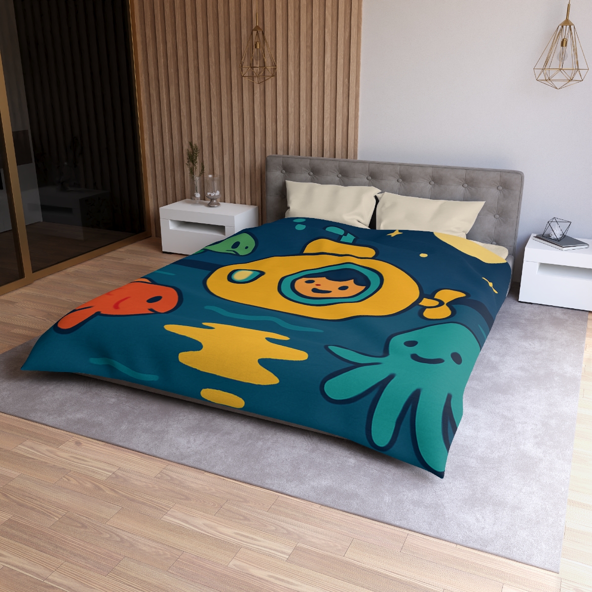 Starry Ocean Explorers stylish duvet covers