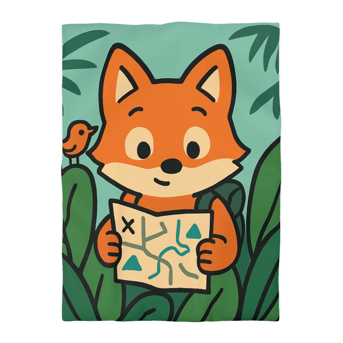 Jungle Explorer Fox custom duvets
