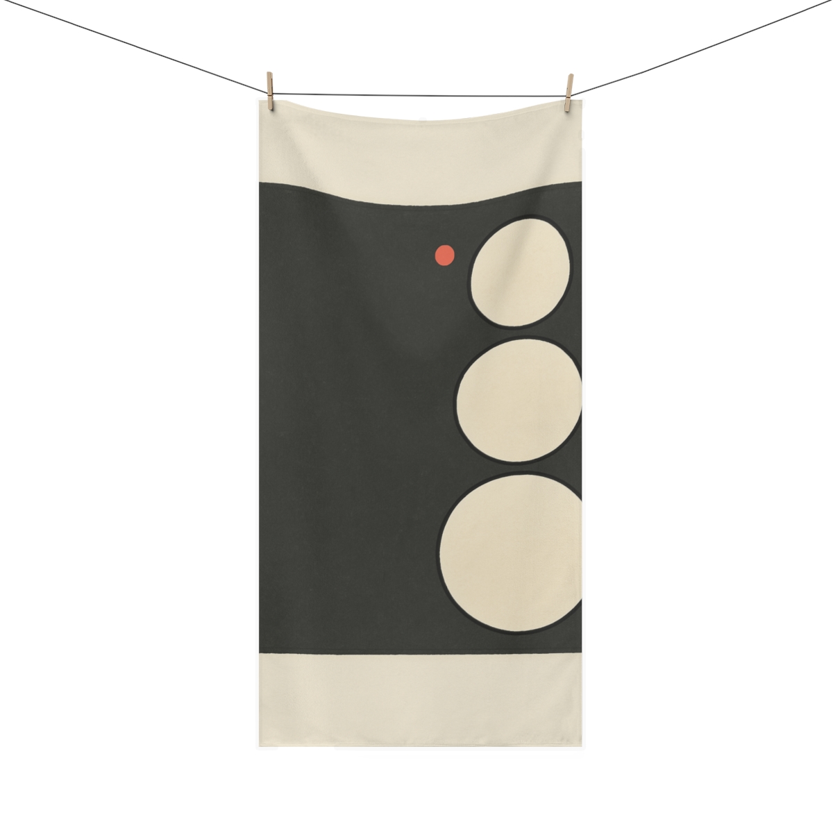 Quiet Triad Over Open Square trendy hand towels
