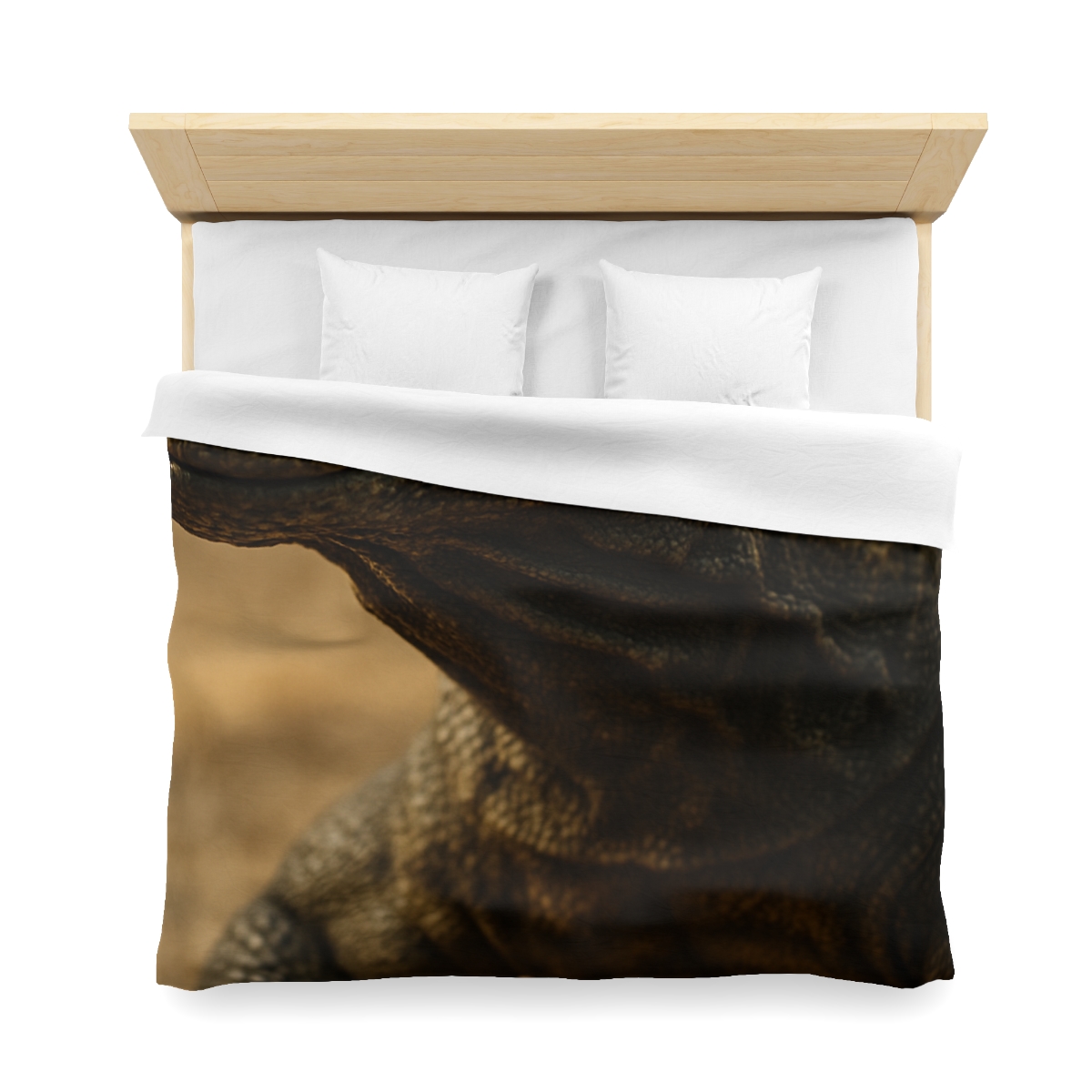 Ancient Sentinel Komodo Dragon designer printed duvets