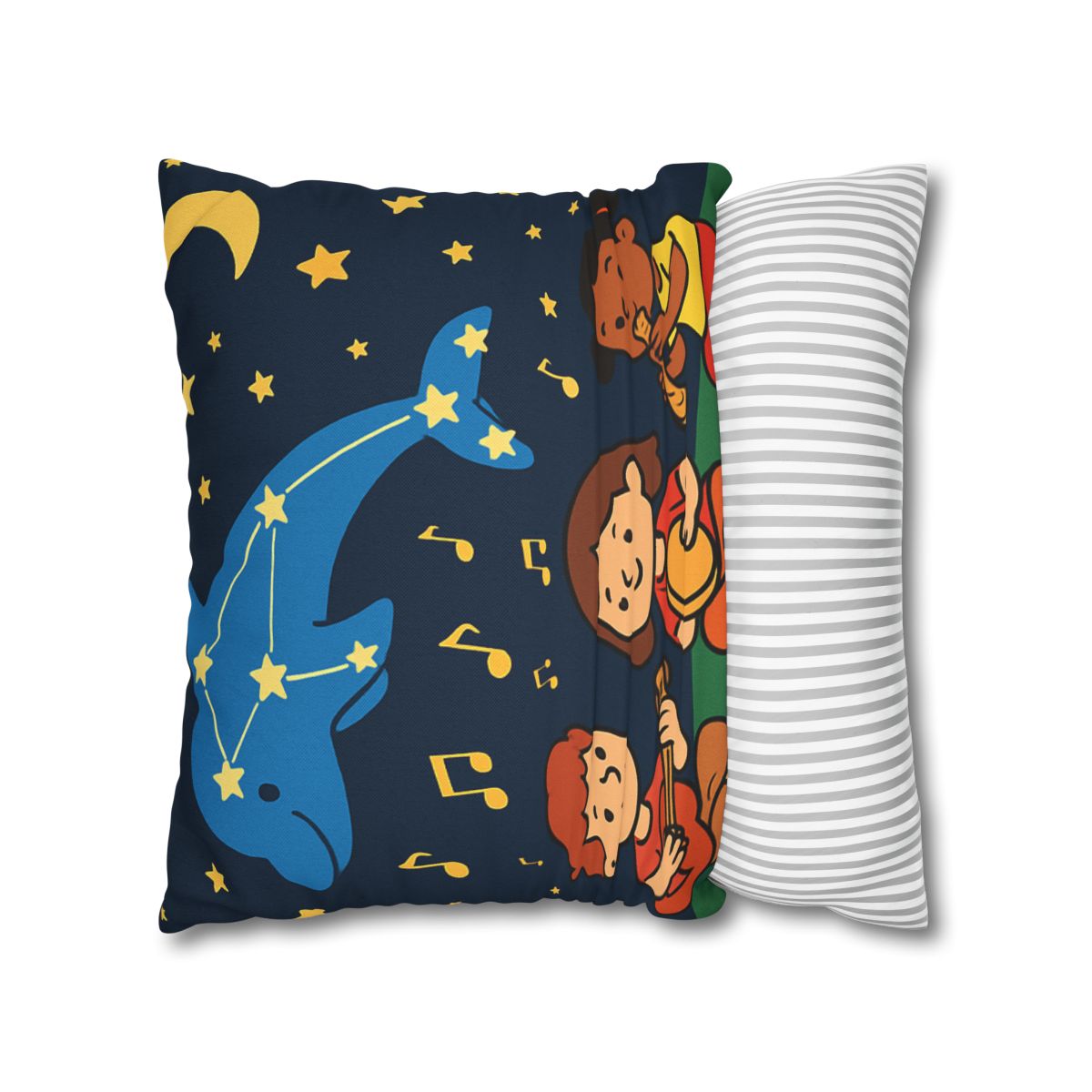 Starlight Orchestra Of The Dolphin Constellation designer print pillow cases