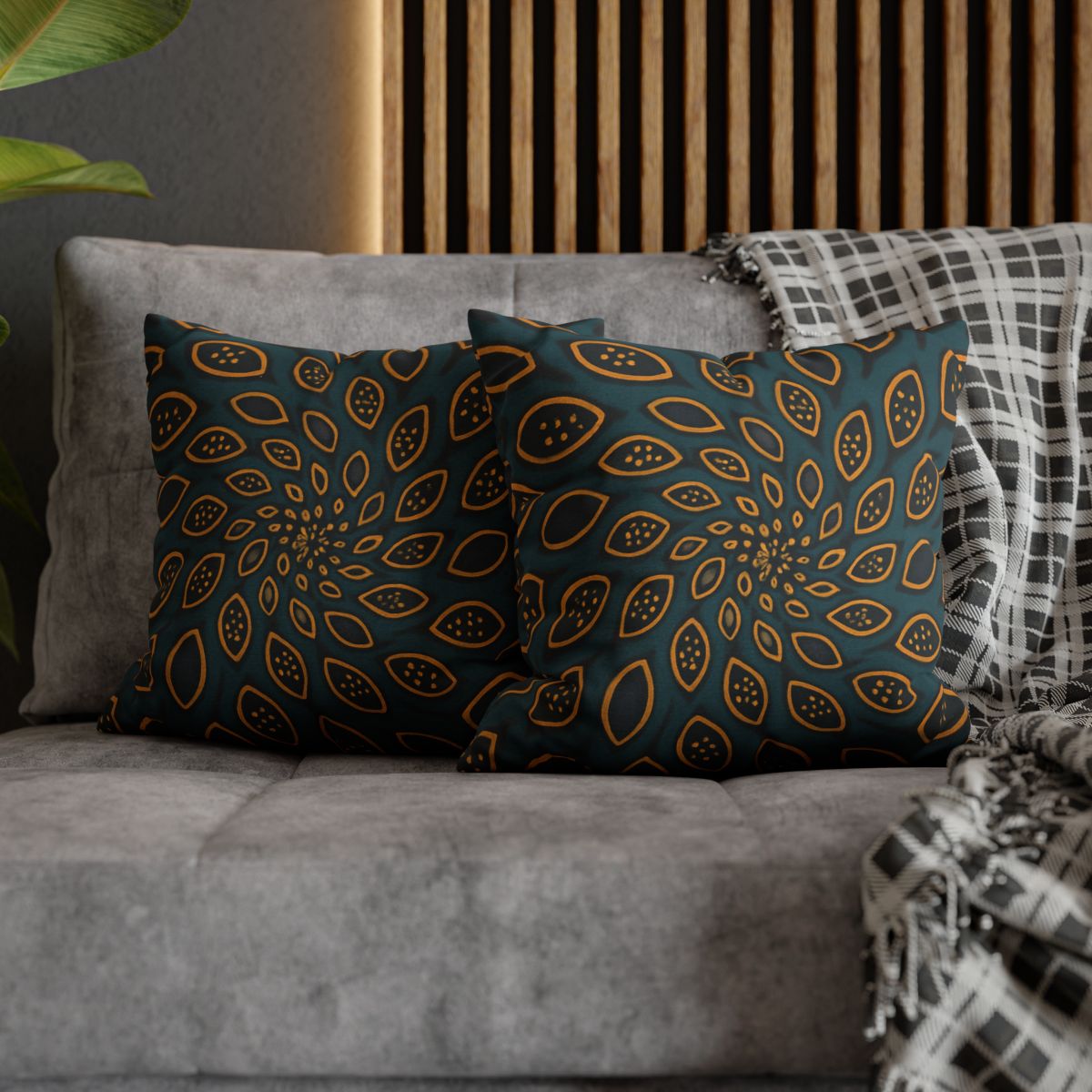 Spiral Seed Pod Array personalized pillow covers