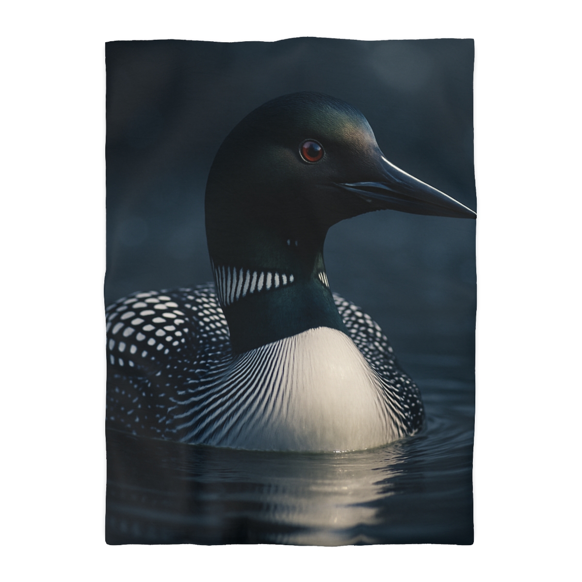 Moonlit Chorus Common Loon custom duvets