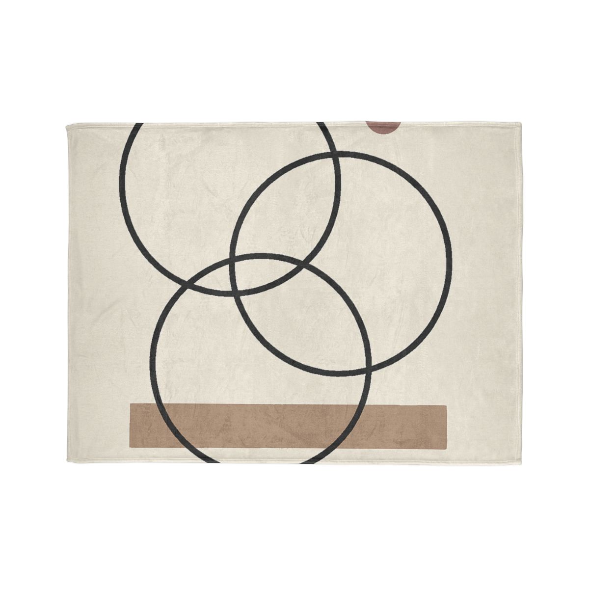 Staggered Rings And Slim Bar decorative home blankets