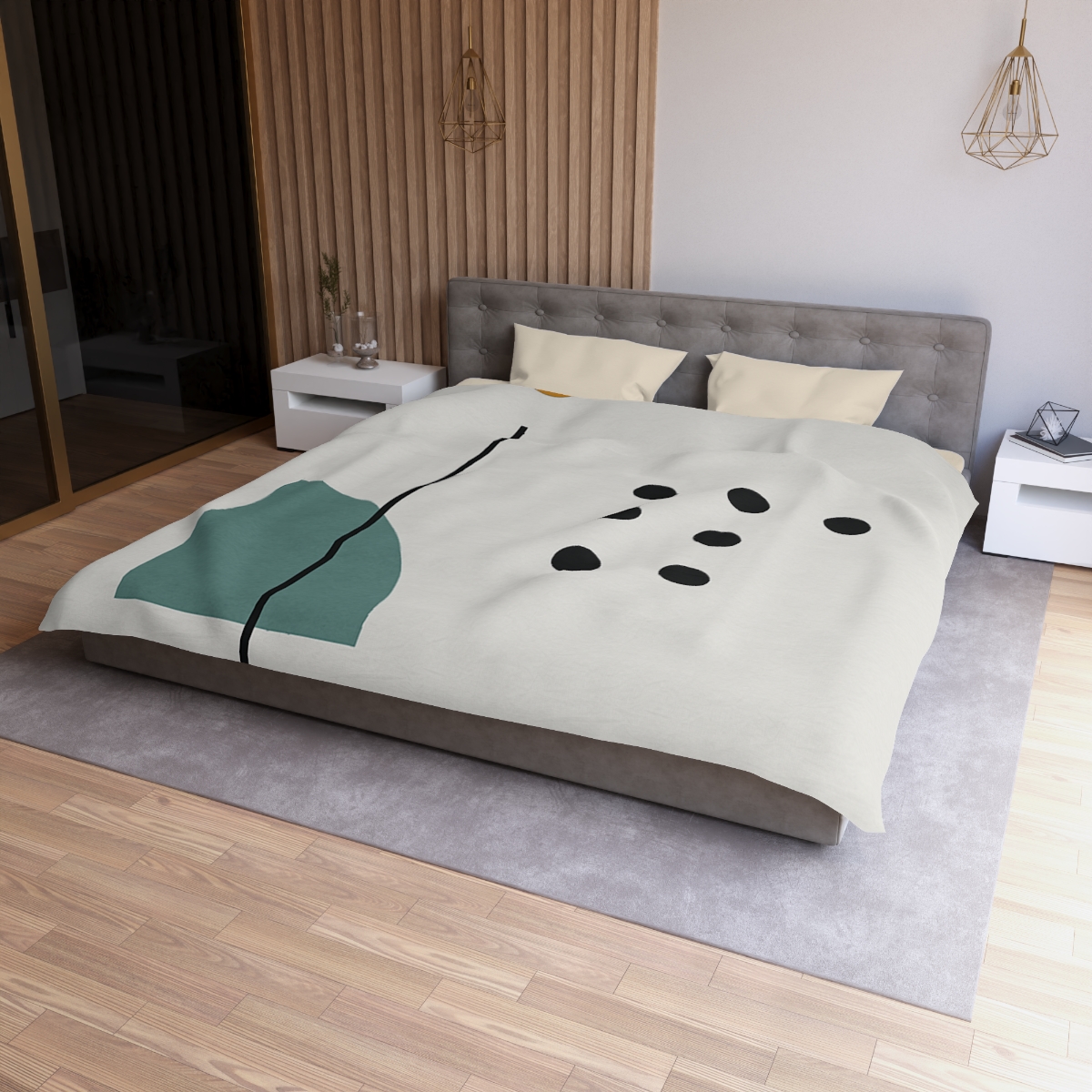 Sparse Meridian With Broken Grid trendy bedroom duvets