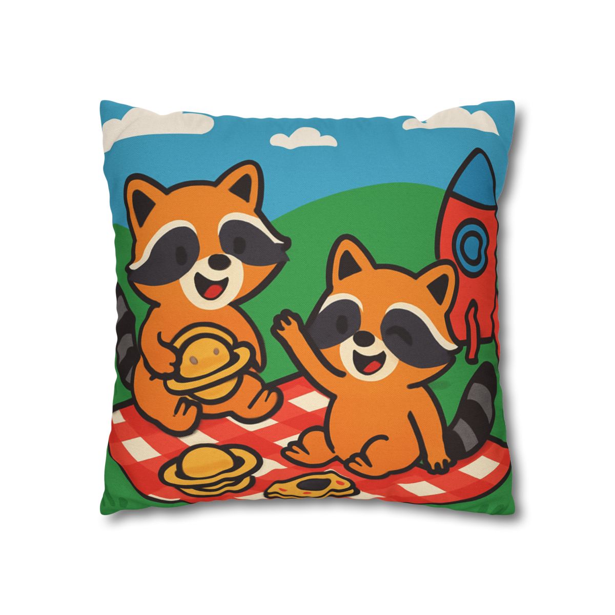 Rocket Racers Picnic custom pillow cases