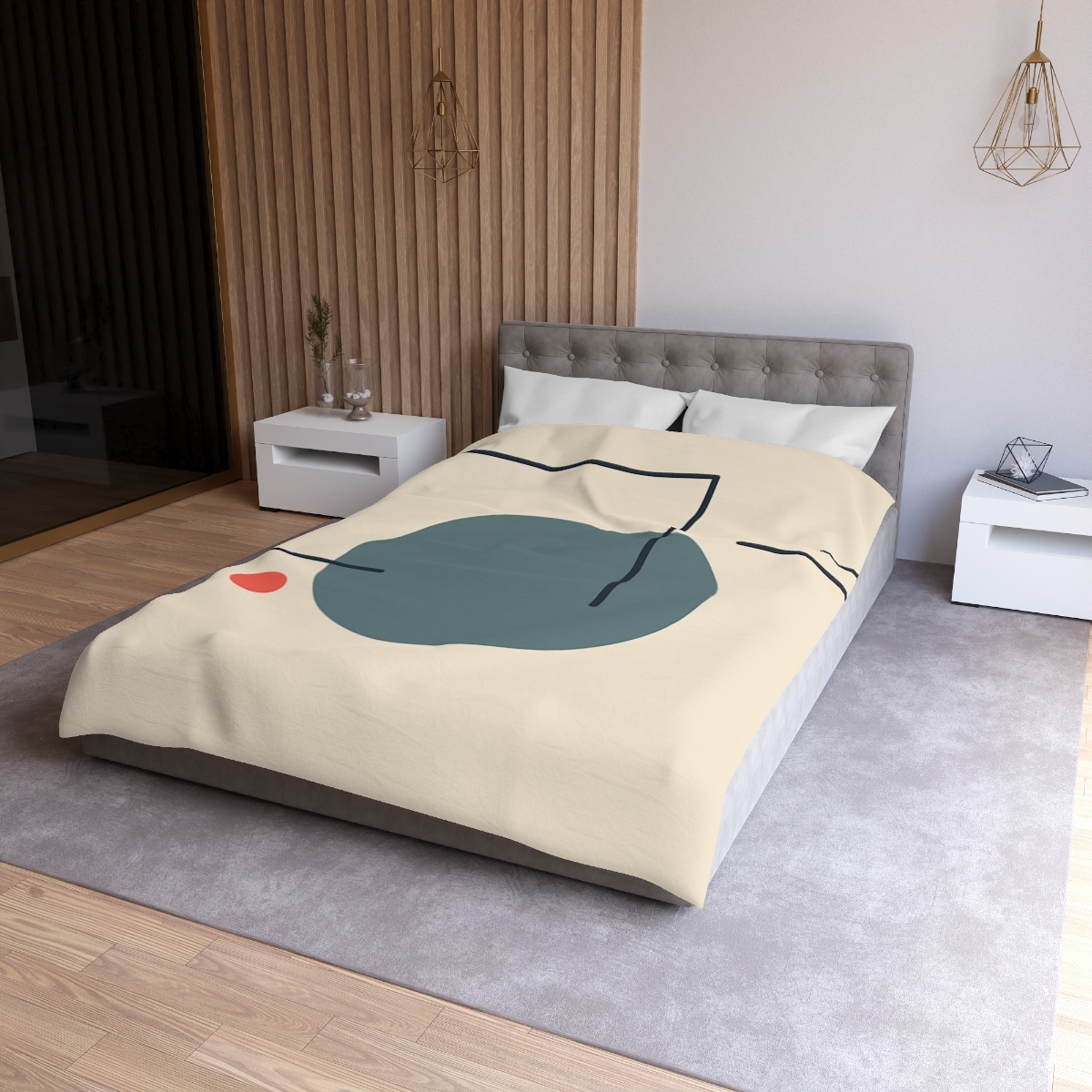 Quiet Orbit With Offset Frame warm winter duvets