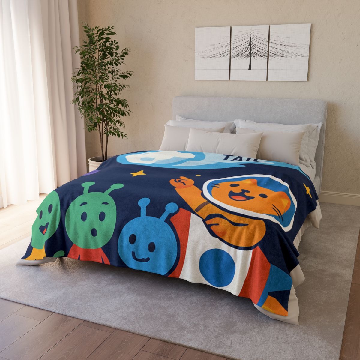 Comet Classroom With Captain Cat warm winter blankets