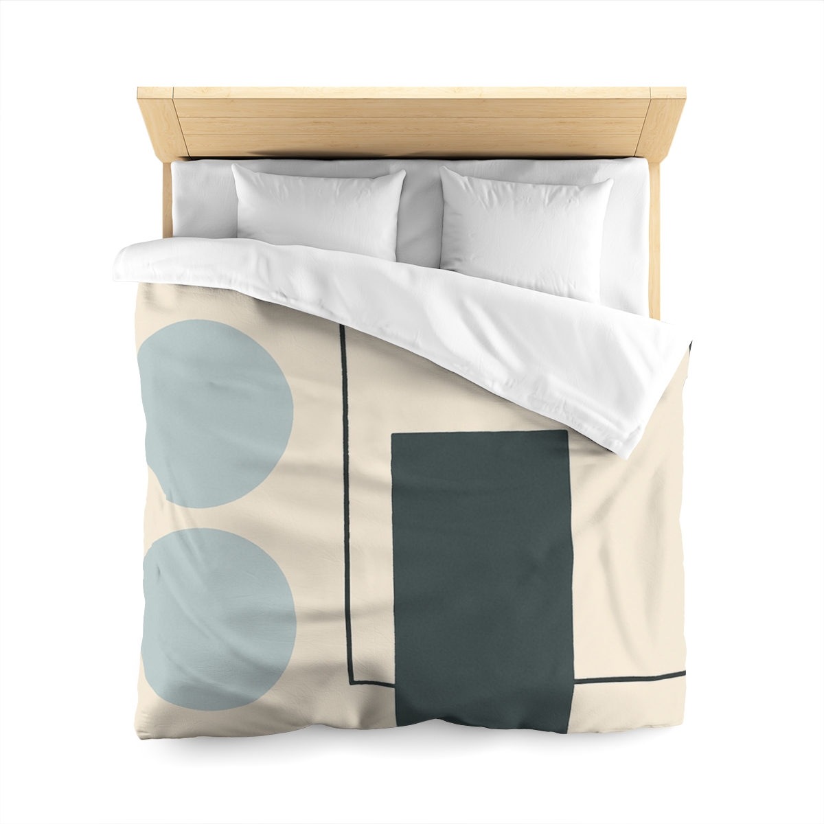 Offset Frame With Two Quiet Discs custom duvets