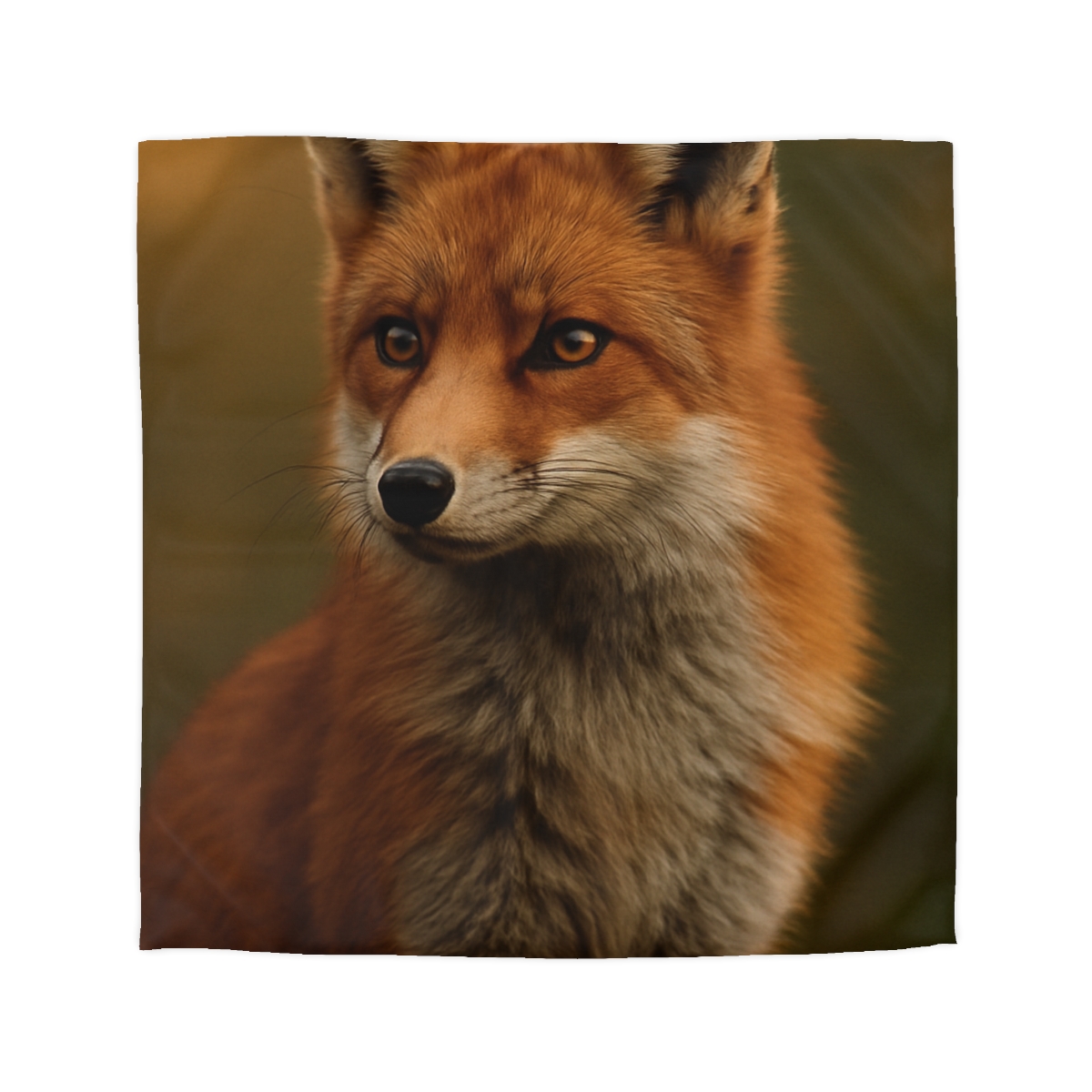 Crimson Whisper Red Fox unique patterned duvets