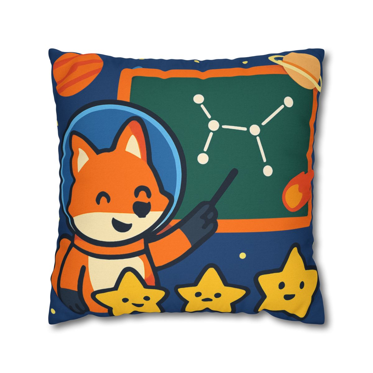 Comet Classroom Space Fox stylish decorative pillowcases