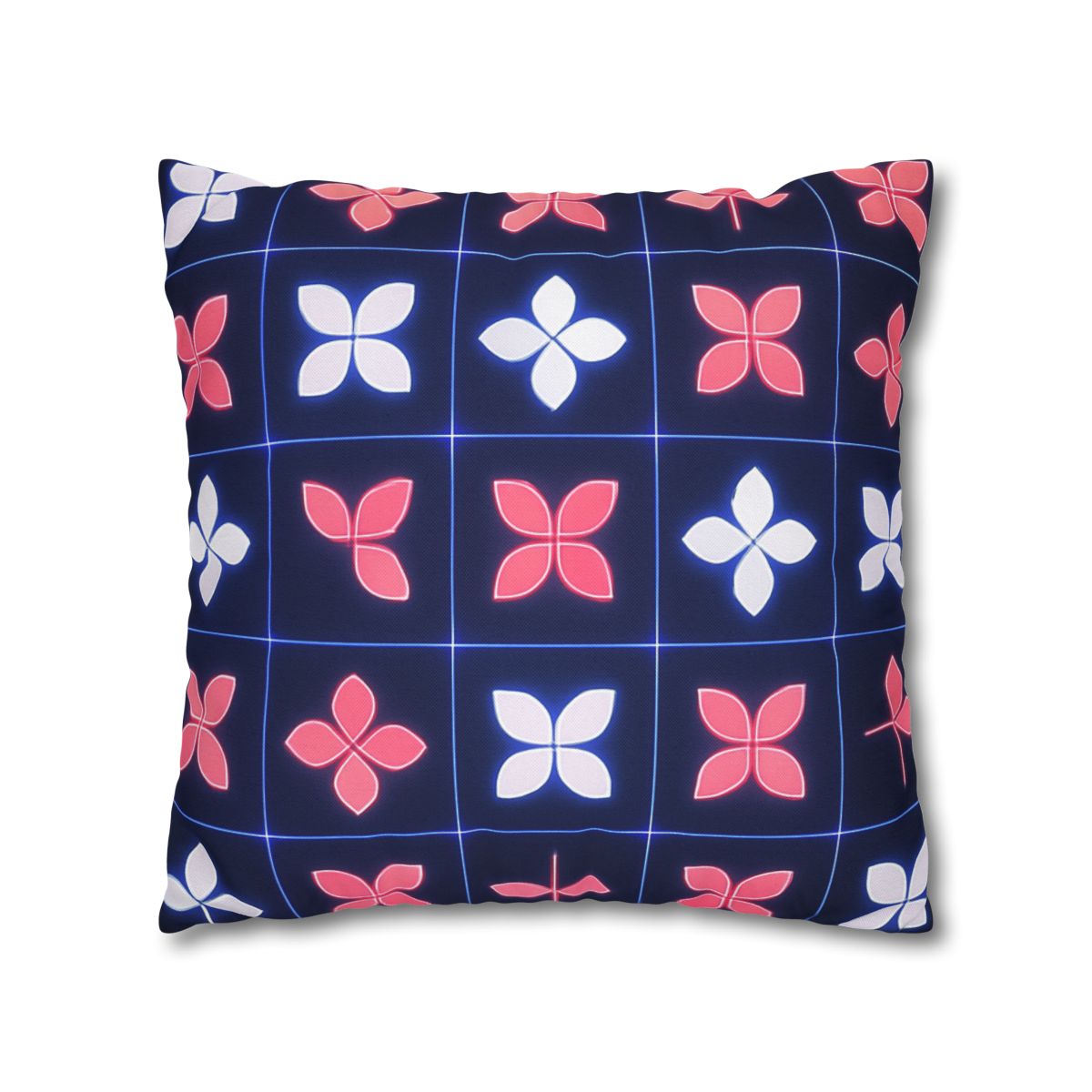 Quantum Blossom Grid custom pillow cases