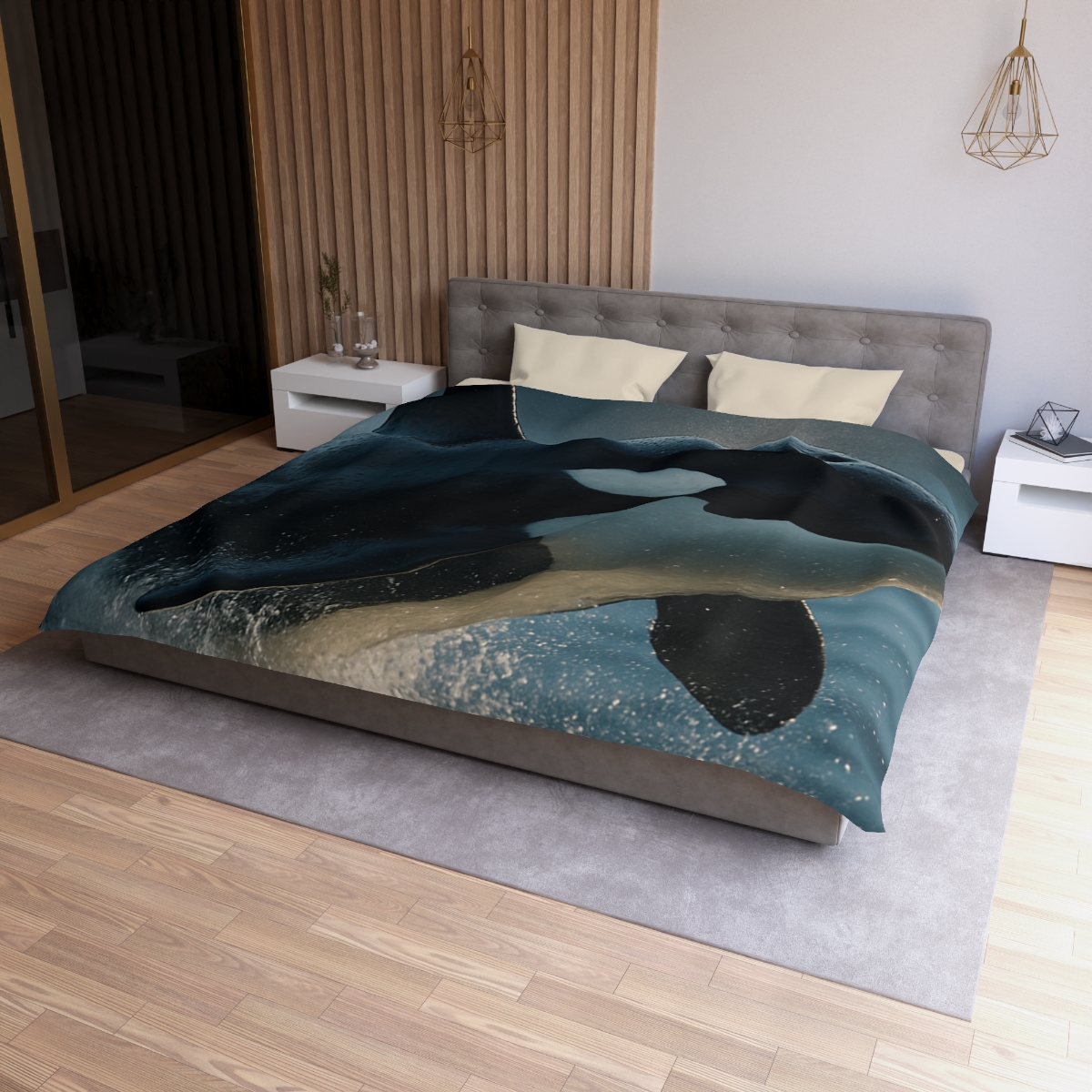 Abyss Glide Orca unique patterned duvets
