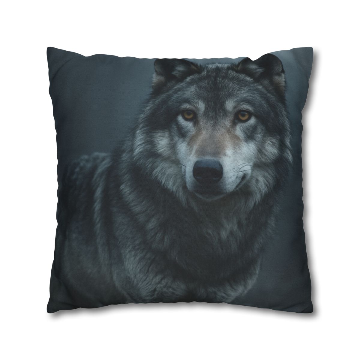 Moonlit Gaze Gray Wolf unique gift pillow cases