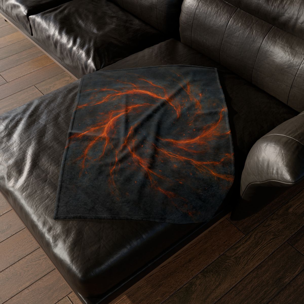 Ember Filament Bloom designer printed blankets