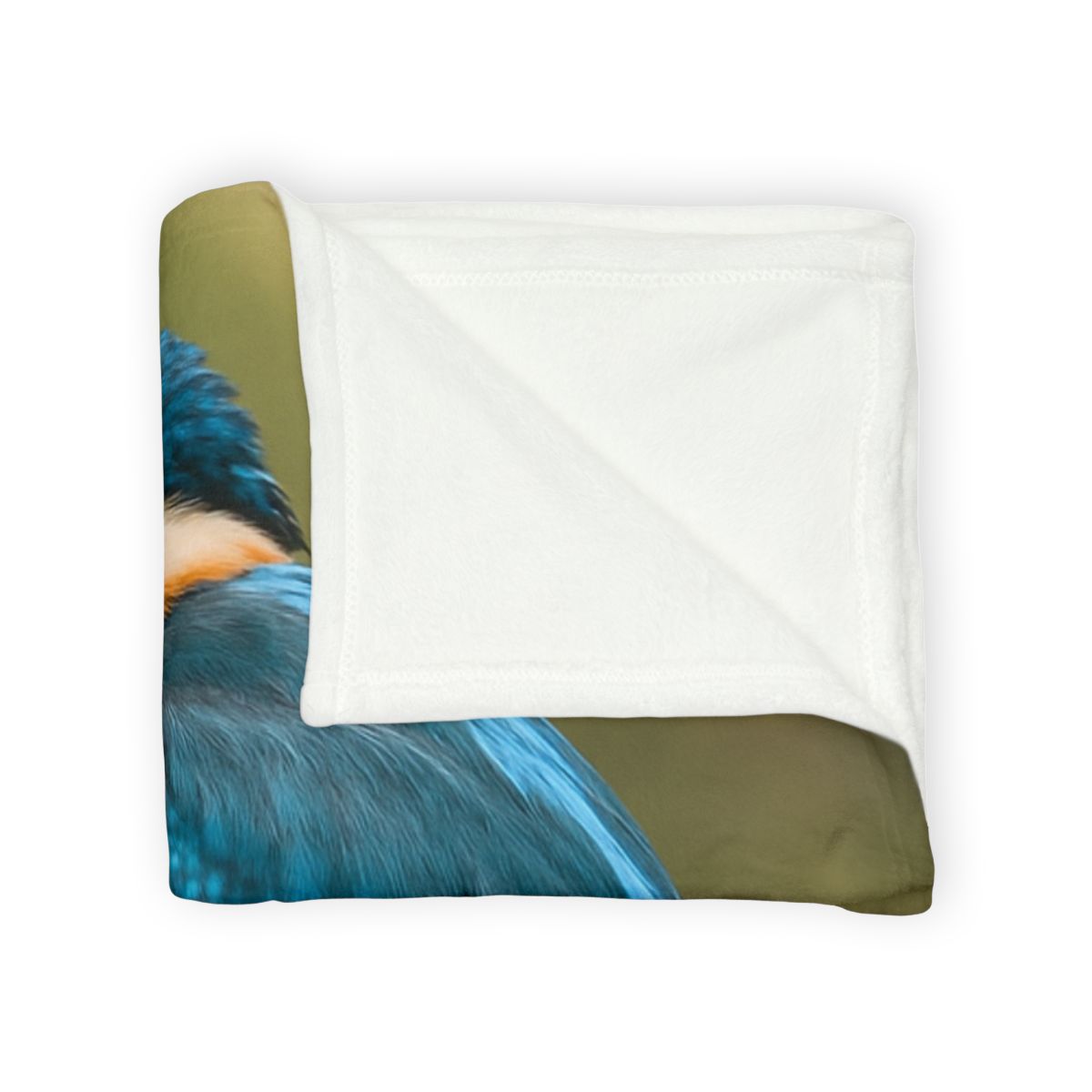 Crystal Dive Common Kingfisher personalized cozy blankets