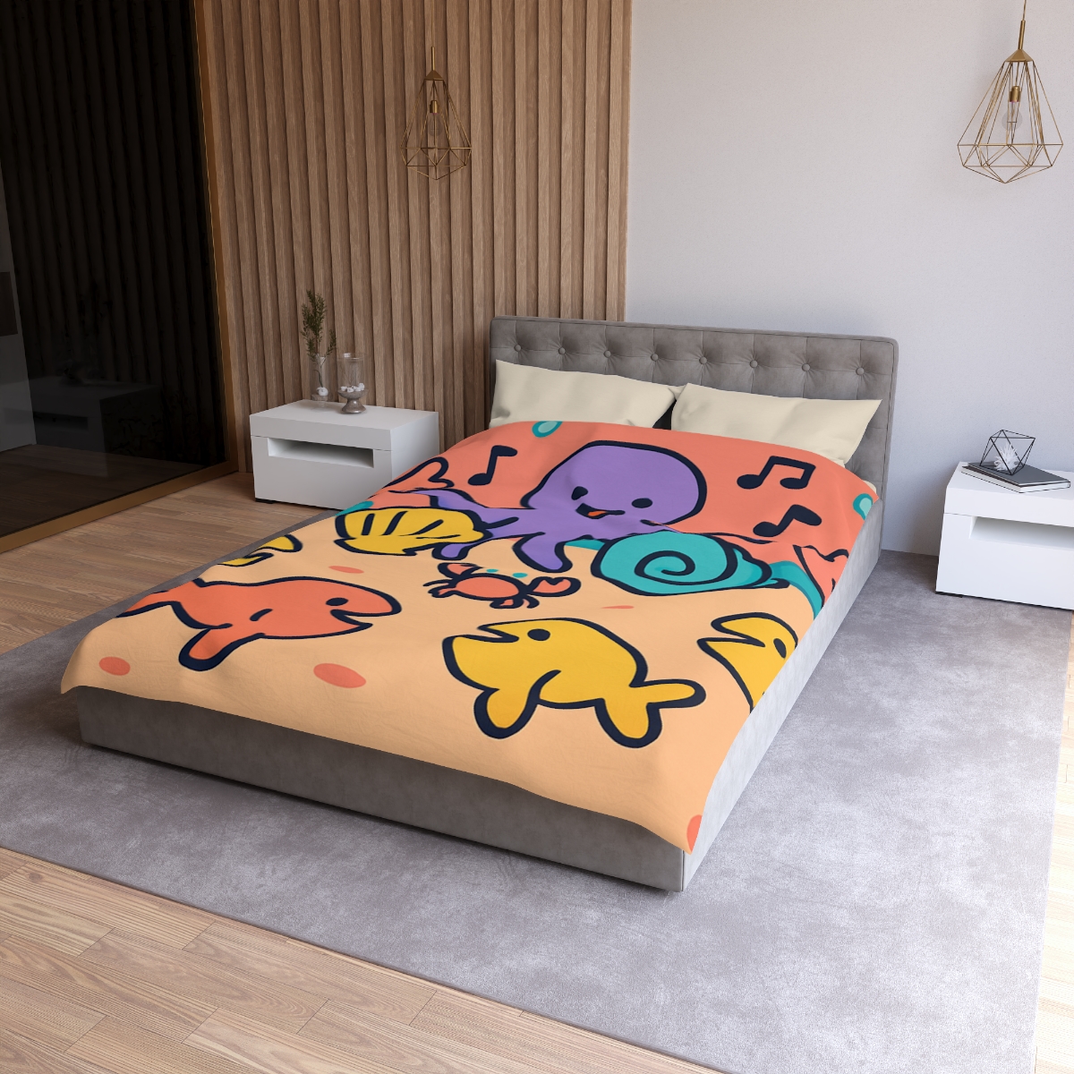 Coral Concert Undersea unique patterned duvets