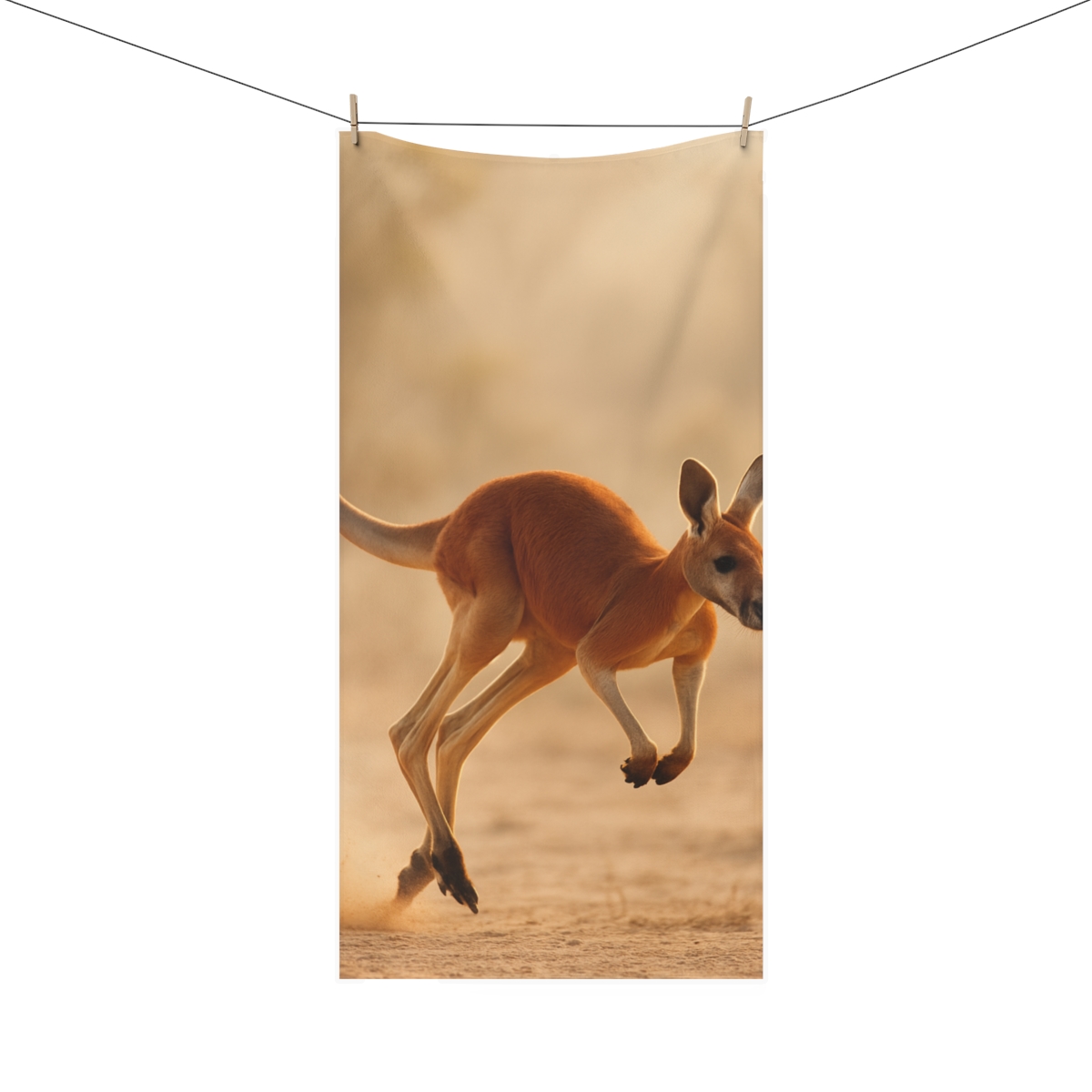 Red Kangaroo Dustrise Stride stylish beach towels