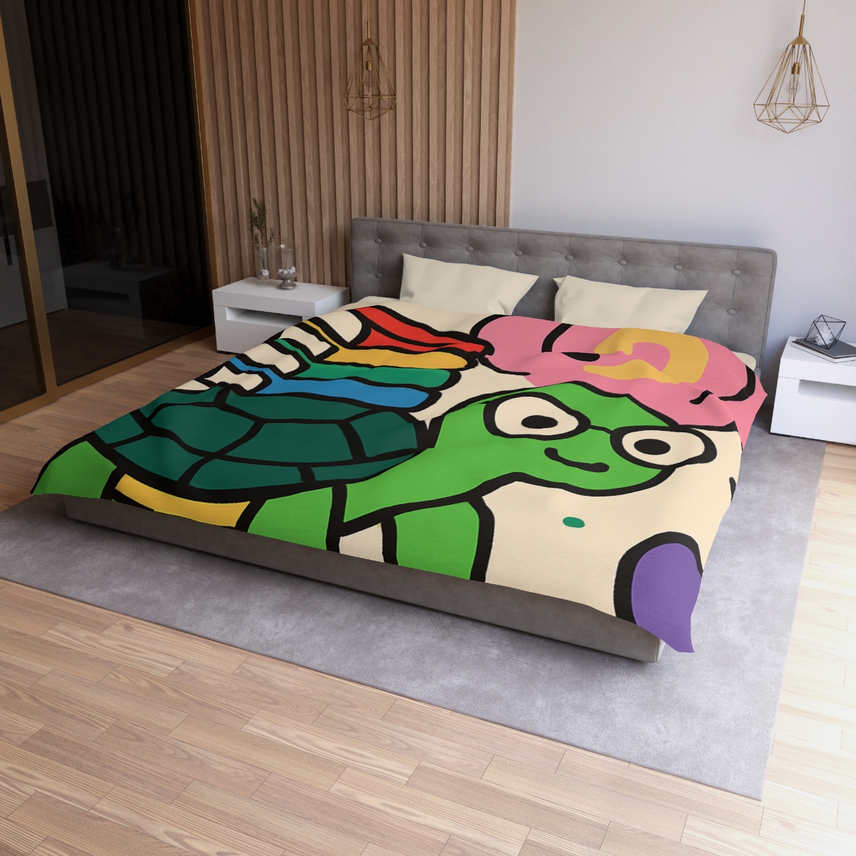 Nebula Library Turtle personalized bedding duvets