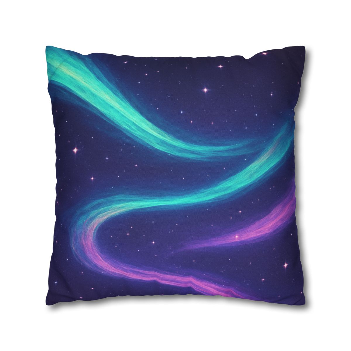 Aurora Plasma Ribbon Drift trendy patterned pillow cases