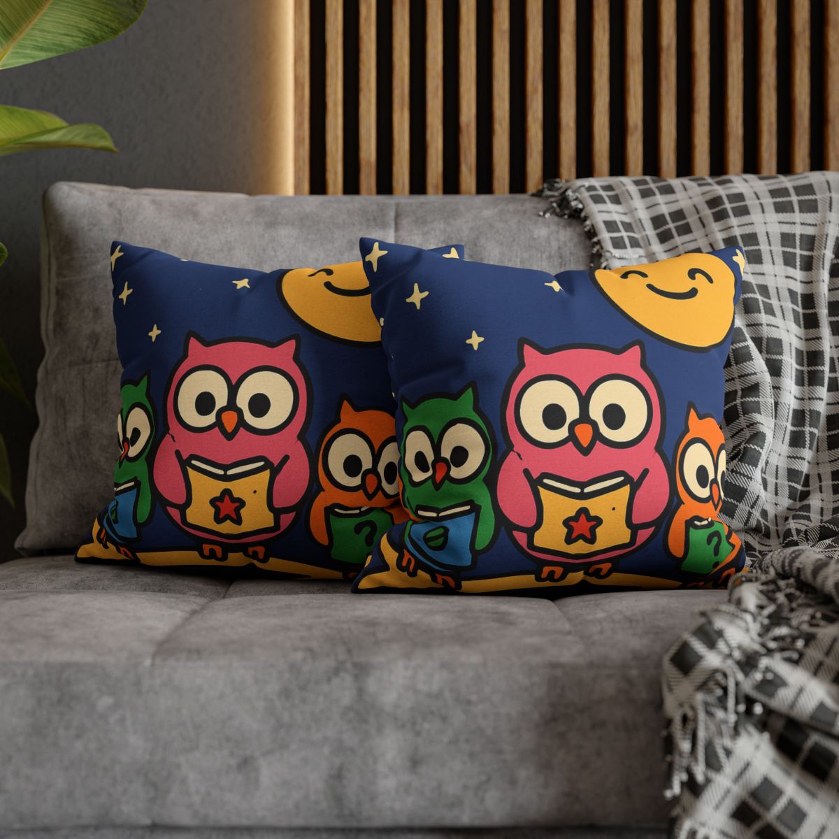 Galaxy Garden Of Curious Owls unique gift pillow cases