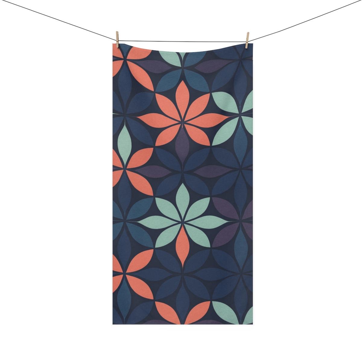 Petal Prism Tessellation decorative home towels