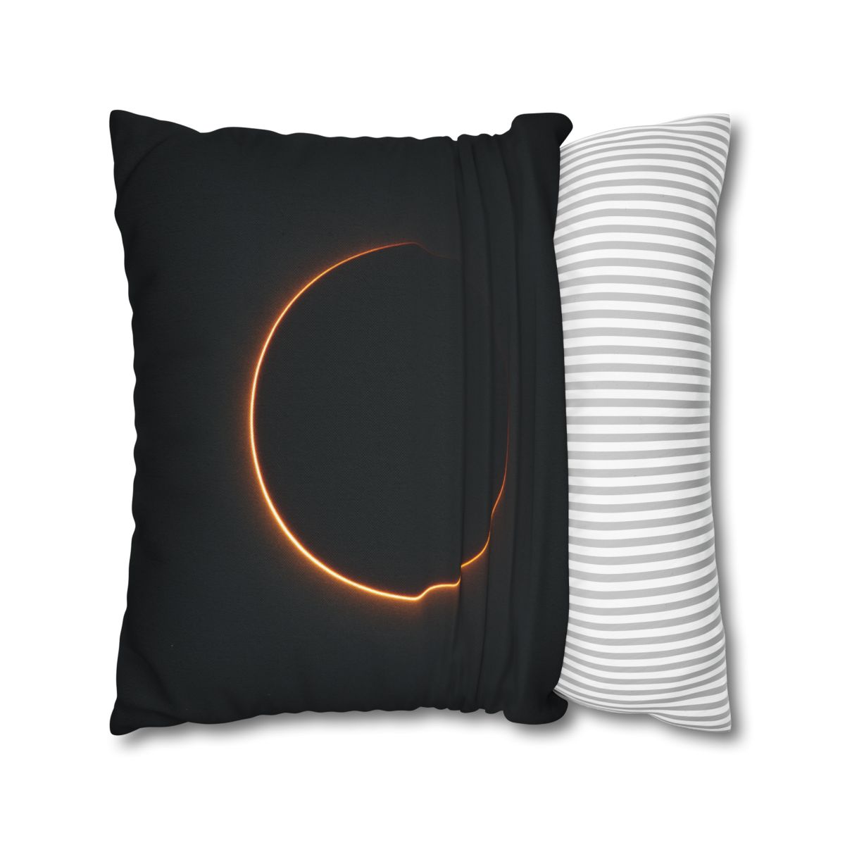 Void Horizon Silhouette Bloom personalized pillow covers