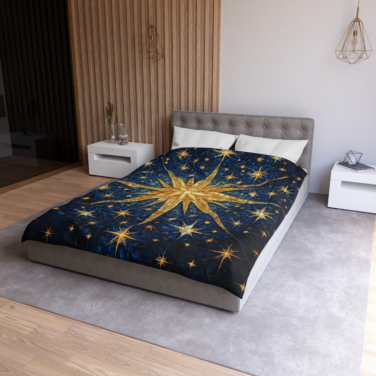 Starburst Radiant Mosaic custom duvets