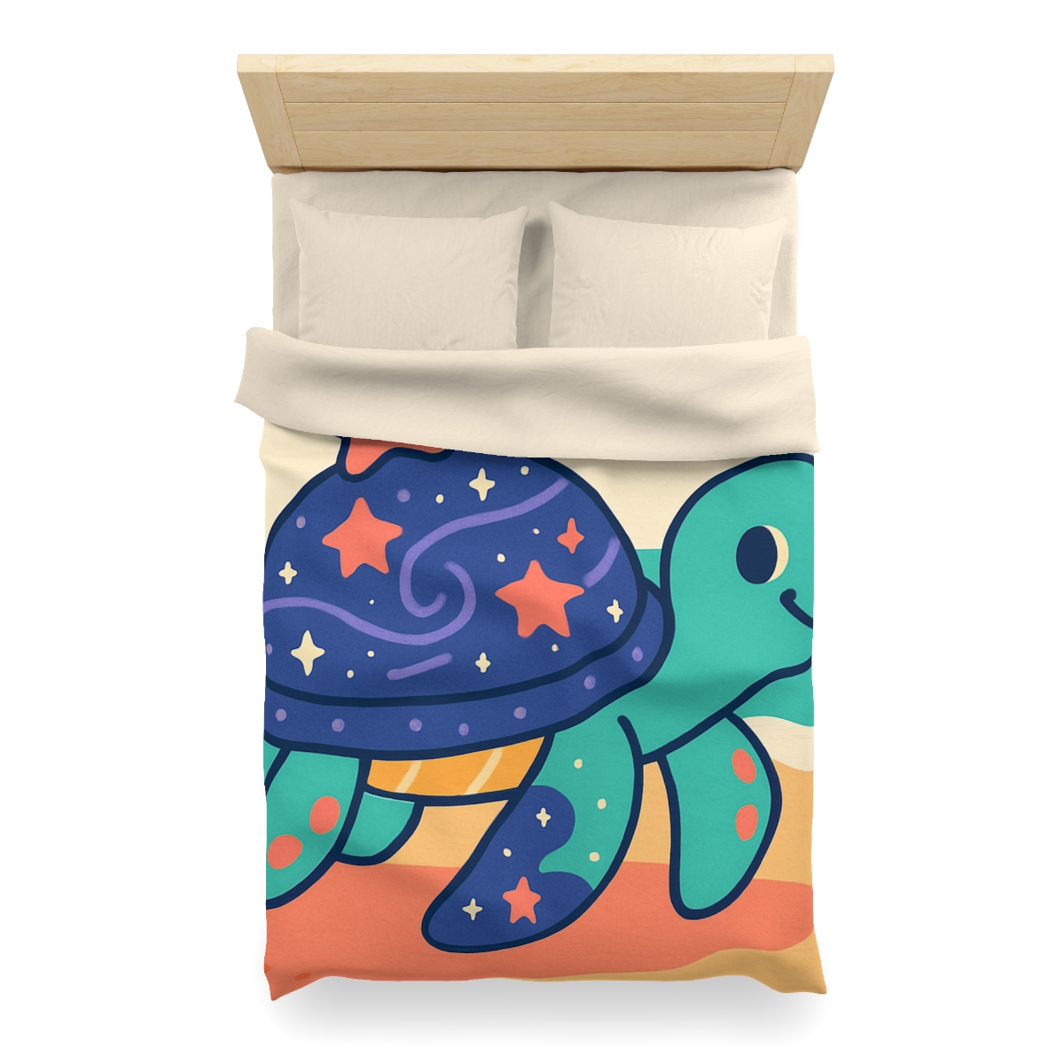 Galactic Seashell Turtle warm winter duvets