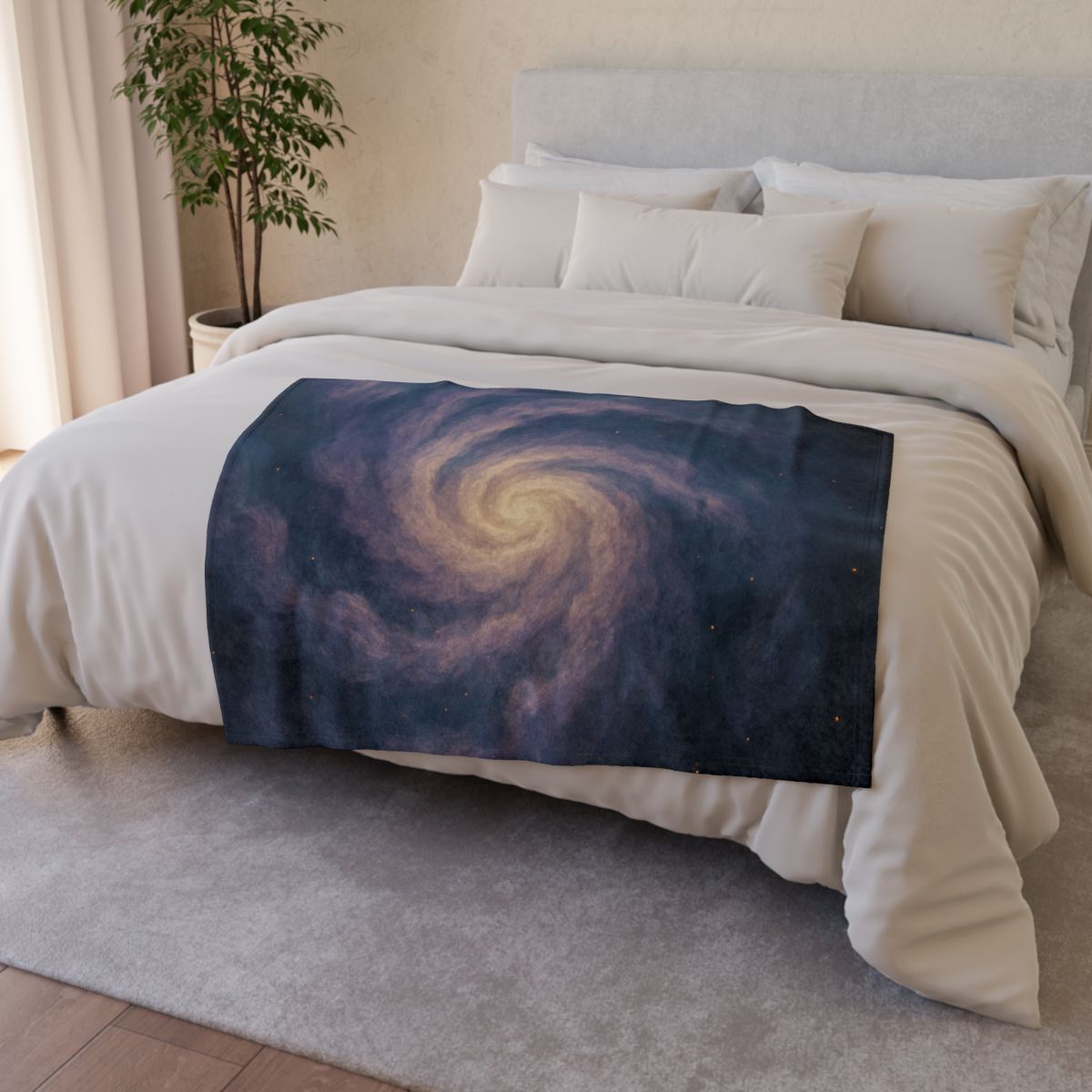 Nebula Spiral Garden stylish throw blankets