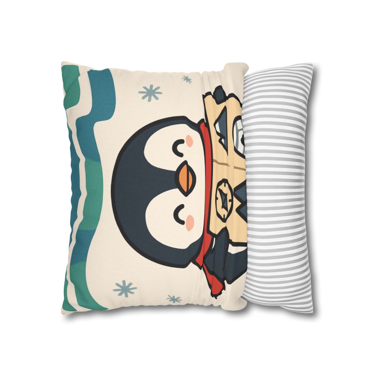 Polar Lights Penguin Map Quest comfortable bedding pillow covers