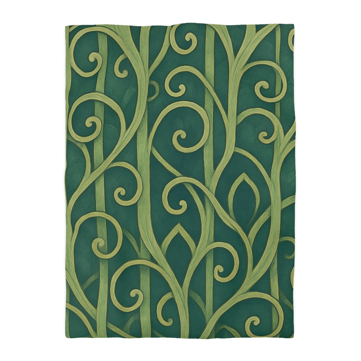 Tendriled Lattice Cascade unique patterned duvets