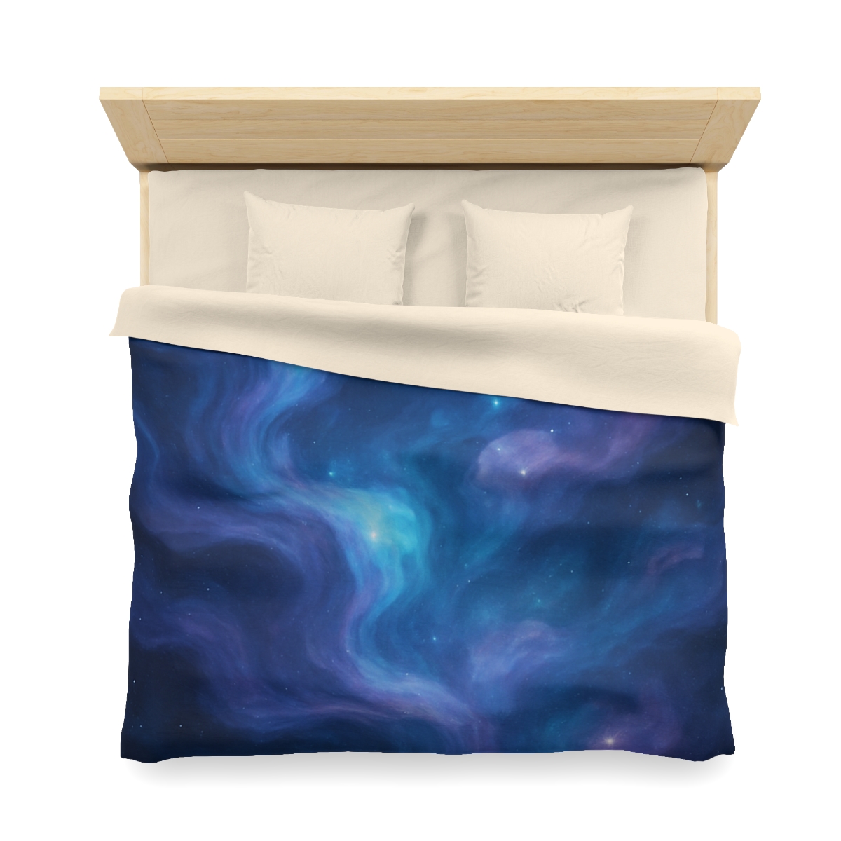 Spectral Nebula Currents personalized bedding duvets